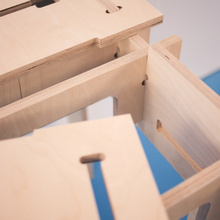 CNC desk designed in CombScript.