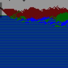 Experimental tile generator that combines Markov chains and Cellular Automata