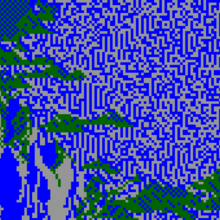 Experimental tile generator that combines Markov chains and Cellular Automata