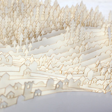 Procedurally generated laser-cut paper study